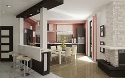 How to separate the kitchen and living room photo