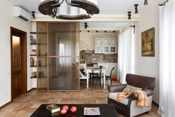Openings between the kitchen and living room photo
