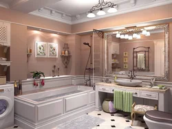 Bathroom design in Provence style photo