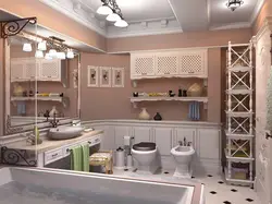 Bathroom design in Provence style photo
