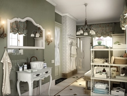 Bathroom Design In Provence Style Photo