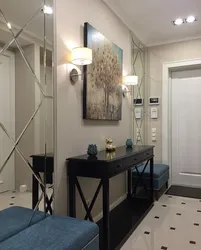 Photo of mirrors in the hallway in a modern style photo