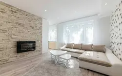 Decorative Stone In The Interior Photo Living Room