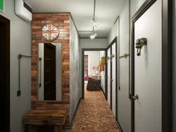 Hallway furniture in loft style photo