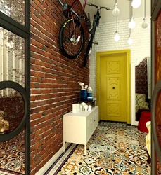 Hallway furniture in loft style photo
