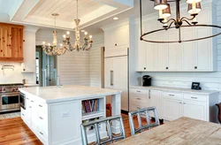 Cover the kitchen with clapboard photo