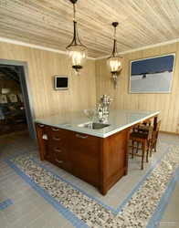 Cover the kitchen with clapboard photo