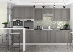 Kitchen color color combination photo gray white