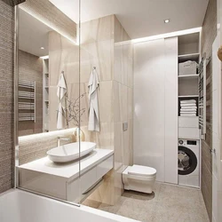 Bath modern design 4 sq.m.