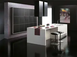 High-tech kitchen photo in the interior