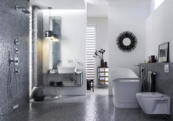 Boz Və Ağ Vanna Otağının Fotoşəkili