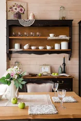 Wall Shelves In The Kitchen Interior Photo