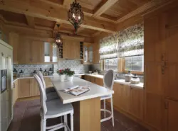 Photo project of a kitchen in a cottage