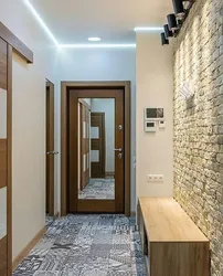 Renovation of a small hallway design in an apartment photo