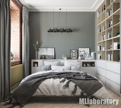 Bedroom design in Scandinavian style photo
