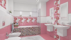Bathroom In Pink Tones Photo