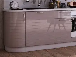 Колер капучына ў інтэр'еры кухні фота
