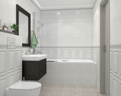 Tiles in the bathroom cerama marazzi in the interior photo