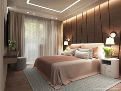 Bedroom interior 12 m2 in modern style