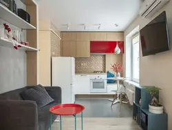 Қонақ бөлмесі бар ас үй 12 шаршы метр фотосурет