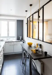 If long kitchen design photo