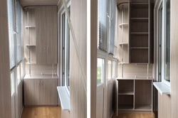 Wardrobe on the loggia photo modern