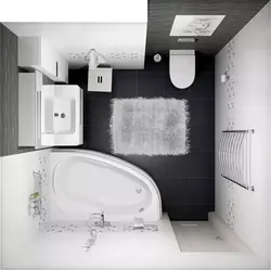 Photo of bathroom modern design 3 sq m