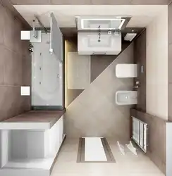 Photo of bathroom modern design 3 sq m