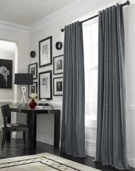 Curtains For The Living Room With Gray Wallpaper Real Photos