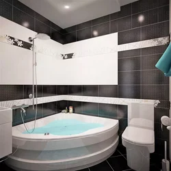 Corner bathrooms in the apartment photo