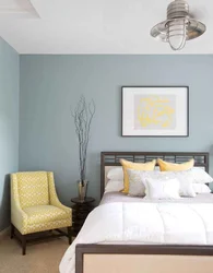 Photo of painted walls in the bedroom photo