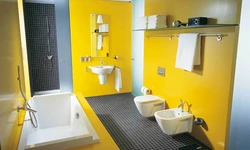 Yellow Tiles In The Bathroom Photo Design