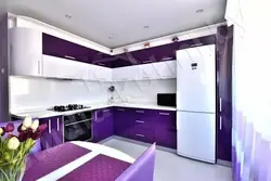 Lilac kitchen photo interior design