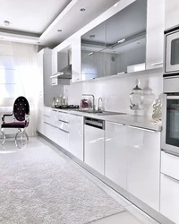 Kitchens in gray in a modern style photo