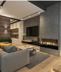 Apartment finishing design in a modern style photo