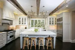 Finishing the ceiling in the kitchen options with photos