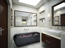 Large bathroom interior