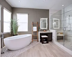 Large bathroom interior