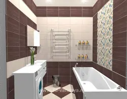Photo of tile layout in the bathroom