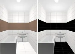Photo of tile layout in the bathroom