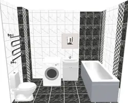 Photo Of Tile Layout In The Bathroom