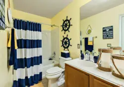 Nautical style bath design