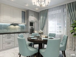 Choosing curtains for the kitchen photo