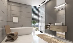 Bathtub in high-tech style photo