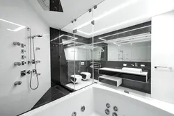 Bathtub in high-tech style photo