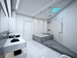 Bathtub in high-tech style photo