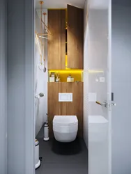 Hamam və tualetin müasir dizaynı ayrıca fotoşəkil