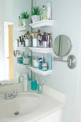 Bathroom shelf design