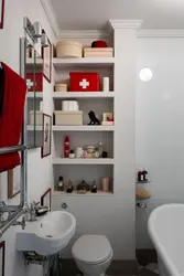 Bathroom shelf design