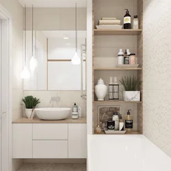 Bathroom shelf design